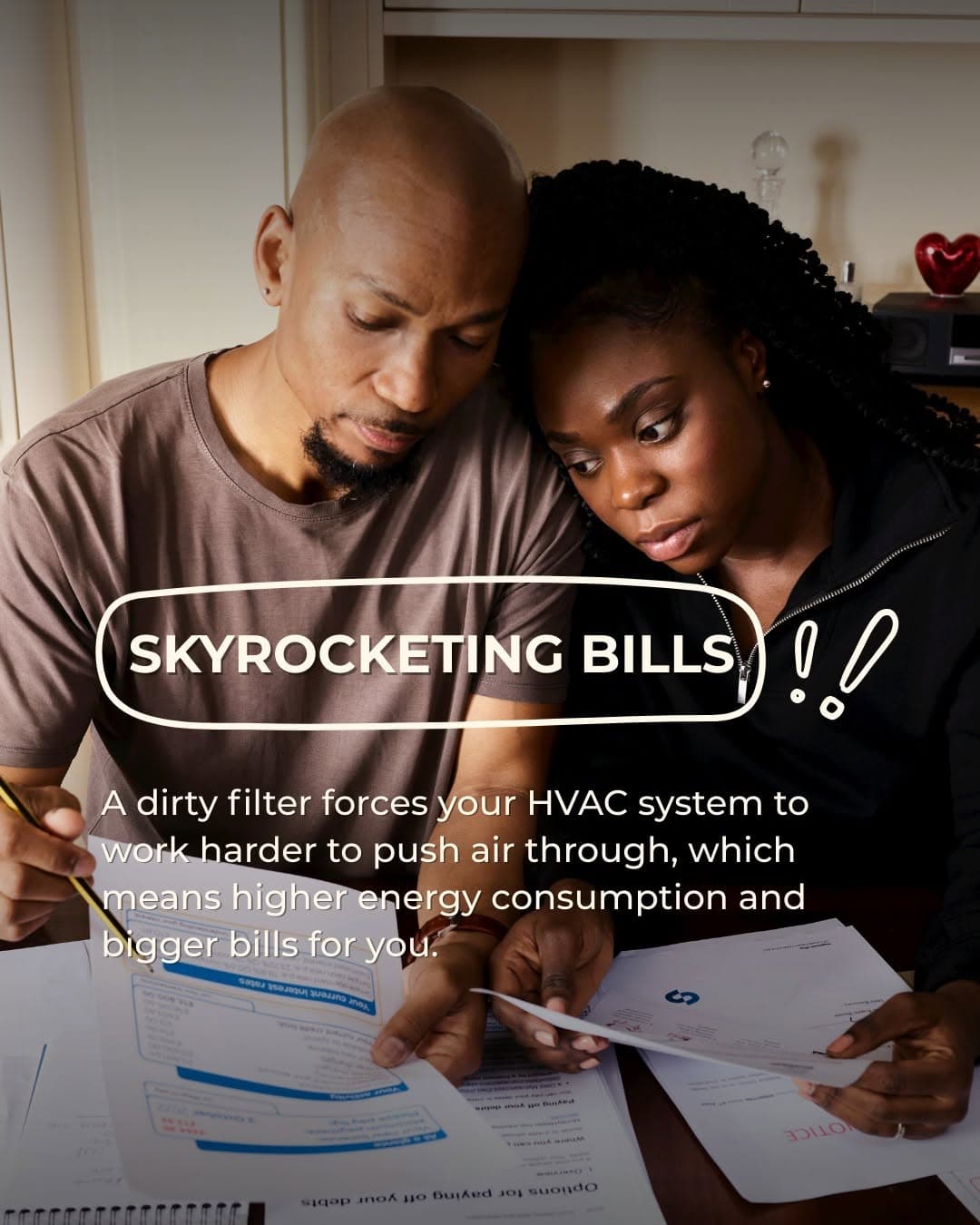 Higher energy bills from dirty air filter Higher energy bills from dirty air filter